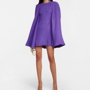 Valentino cape dress size 42 currently $4,000.00 purple cocktail